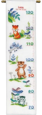 Produktbild von Vervaco Kreuzstich Stickpackung "Tiere", Zählmuster, 18x70cm
