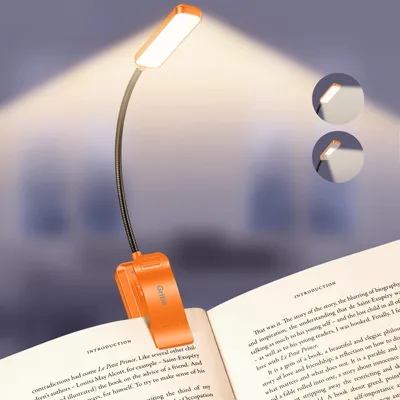 Productafbeelding van 30 LED leeslamp met klem, oplaadbaar, lange batterijduur, 5 kleurtemperaturen