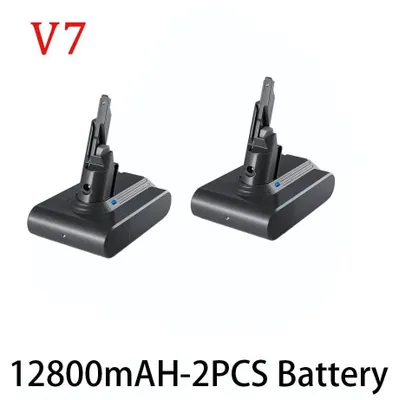 Immagine prodotto di Batteria per aspirapolvere V7 - Batteria di ricambio agli ioni di litio - 21,6 V - 12800 mAh - Ricaricabile - Confezione da 2