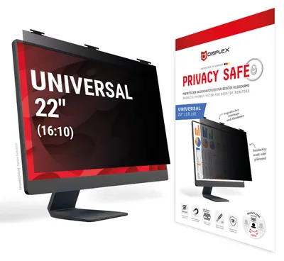 Obrázok produktu pre Displex 02085, 55,9 cm (22"), 16:10, Monitor, Bezrámčekový privátny filter na displeji, 3H, Lesklé/matné