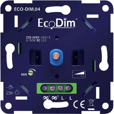 Immagine prodotto di EcoDim - Dimmer LED 0-150W - Universale - Taglio di fase -  UE -