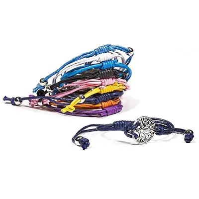 Image de Bracelet Bracelet Arbre De Vie Ensemble De 10 Couleurs Différentes - ±5,5-8,5 Cm