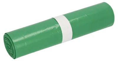 Produktbild von DEISS Müllsäcke aus LDPE, 22711, 70 Liter grün - 1 Rolle | Rolle (25 Stück)