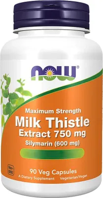 Produktbild von Now Foods Milk Thistle Extract 750mg (90 vcaps) Unflavoured - Vitamine,  Mineralien & Gesundheit - Kräuter