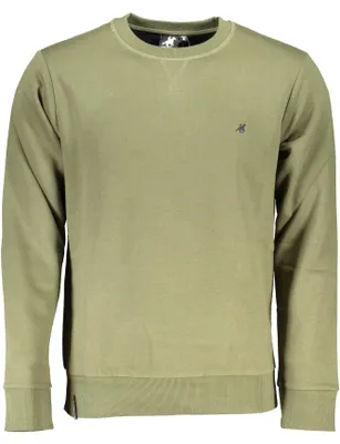 Produktbild von Grünes Herrensweatshirt: Oversize, Rundhals, bestickt & gefüttert