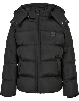 Produktbild von Urban Classics Jungen met capuchon voor jongens Jacke, Schwarz, 134-140 EU