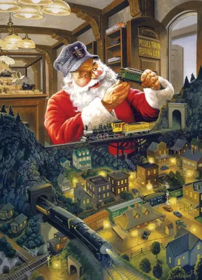 Obrázek produktu pro COBBLE HILL Puzzle Santova železnice 500 dílků