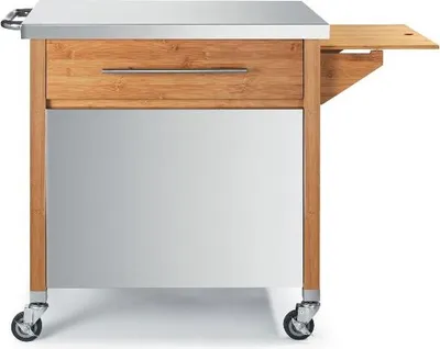 Immagine prodotto di Carrello plancha in legno / acciaio inox Dm creation 00231N