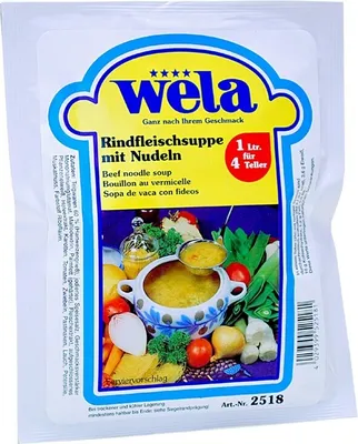 Produktbild von WELA - Rindfleischsuppe mit Nudeln