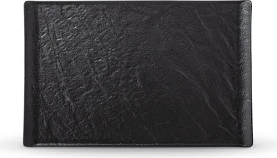 Produktbild von Wilmax Servierplatte SlateStone Schwarz 38 x 24.5 cm Porzellan WL-661111/A