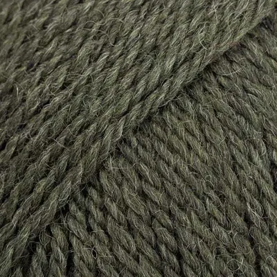 Produktbild von DROPS Alaska Wolle 51 Oliwka, 100% Reine Wolle, Worstet, 70m/50g - Handwäsche bis 30°C