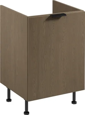 Produktbild von Spülenunterschrank 60 cm küchenmöbel ohne Arbeitsplatte, Sorento D60Z Dunkle Eiche
