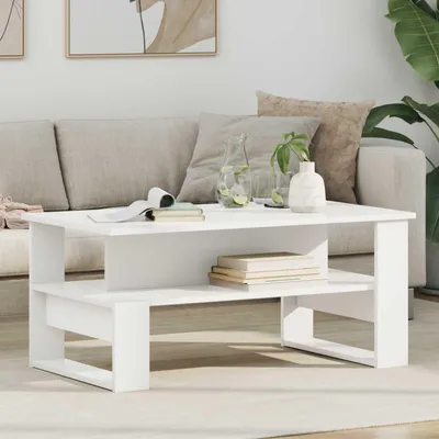 Produktbild von "Schlussverkauf" Couchtisch 1 PC  - Modernen Stil - Kaffeetisch - Weiß 90x50x40 cm Holzwerkstoff  C9521