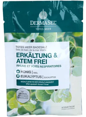 Produktbild von Dermasel Totes Meer Badesalz Erkältung & Atemfrei 80 g