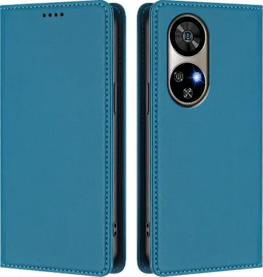 Produktbild von Handyhülle für Ulefone Note 17 Pro, Kunstleder Klapphülle Stoßfeste Magnetische Hülle mit Ständer Blau