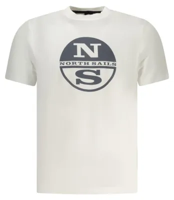 Produktbild von Herren Kurzarm T-Shirt Weiß mit Rundhals & Druckmotiv