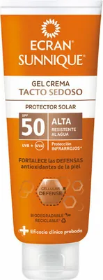 Produktbild von Ecran Sunnique Silky Touch Cream Gel Spf50 250ml