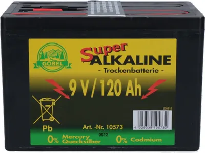 Produktbild von Trockenbatterie Durobat 9V/120Ah (H11,4 x L16,6 x B11,2 cm)