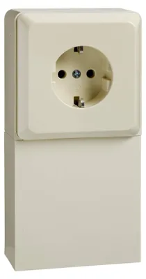 Produktbild von ELSO Renovierung AP Schuko 515100 1fach mit Rahmen perlweiss