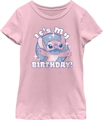 Produktbild von Lilo & Stitch - "Its My Birthday" T-Shirt für Mädchen BI53939 (152-158) (Babyrosa)