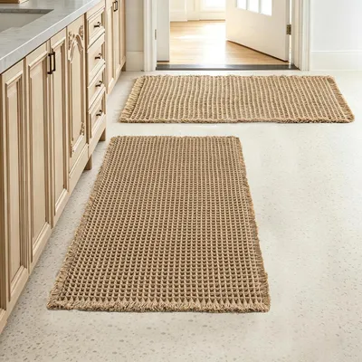 Productafbeelding van Antislip badmatten, bruin, 40x60 cm, set van 2
