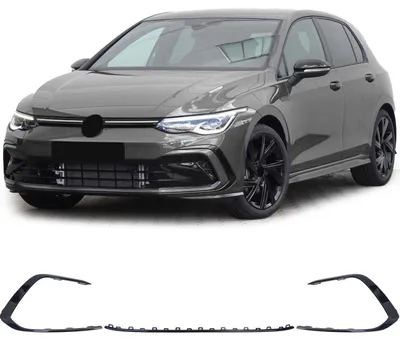 Stoßstange Zierleisten Schwarz Glanz für VW Golf 8 VIII GTI GTD R-Line 19-24 – Produktansicht