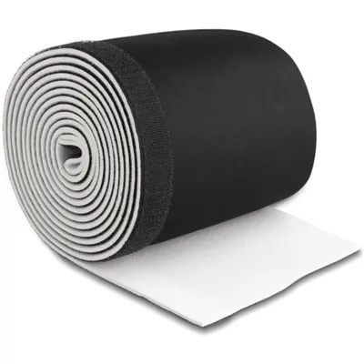 Produktbild von Delock Kabelschlauch Neopren flexibel mit Klettverschluss 3 m x 135 mm schwarz / weiß