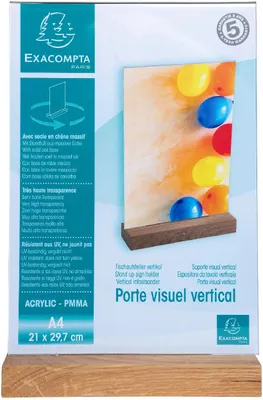 Imagen del producto de Exacompta 84258D Exacompta Tischaufsteller DIN A4 beidseitig, 1 St.