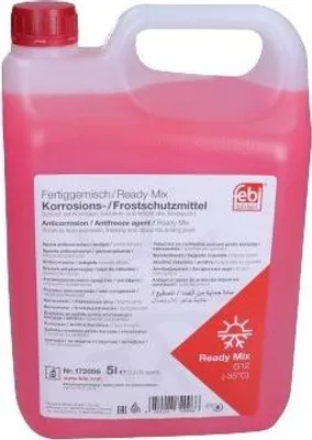 Produktbild von FEBI BILSTEIN Kühlmittel Kühlerfrostschutz 5L Rot -35°C Antifreeze Fertigmischung G12