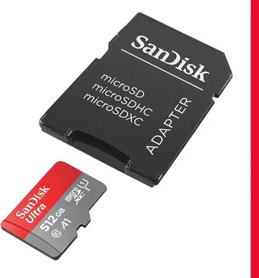 Obrázek produktu pro Karta MicroSDXC 512 GB, UHS-I, A1, třída 10, U1 pro smartphony