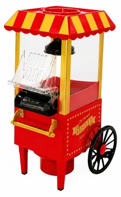 Obrázok produktu pre Verk 07552 Stroj na popcorn, retro vozík,1200 W, červený