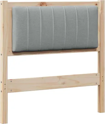 Produktbild von vidaXL Gepolstertes Kopfteil Braun 80 cm Massives Kiefernholz