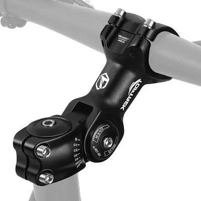 Produktbild von Famanu Fahrradlenkererhöhung 318 mm x 110 mm - Aluminium, verstellbar bis ± 60 Grad - Sechskantloch
