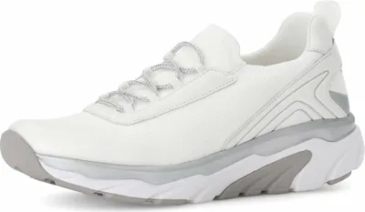 Produktbild von Rollingsoft Sneaker 66.930.10, Weave Knit HT / Cervo - Glattleder, Weiß/ Silber, Elastik-Schnürung, Wechselfußbett 38