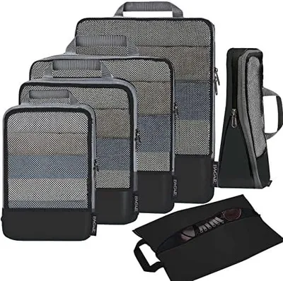 Produktbild von 4 Set Kompressions-Packwürfel Reise erweiterbar Pack-Organizer