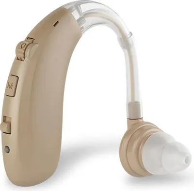 Produktbild von Hörgeräuschverstärker, ür Senioren geeignet, zwei Geschwindigkeitsstufen, 6-stufige Lautstärke, einfach zu bedienen, USB-Ladung (Hautton)
