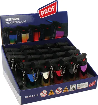 Image de Briquets Torche Anodisés Prof Flamme Torche Puissante Et Design Coloré - Prof