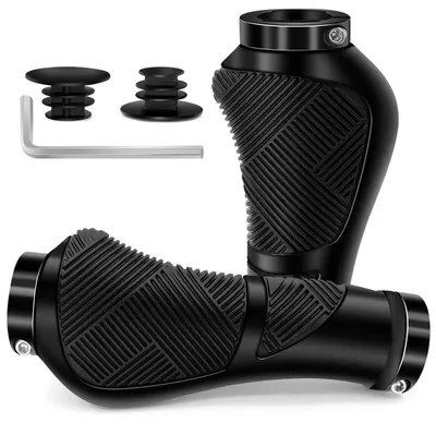 Produktbild von Fahrradgriffe Ergonomisch Rutschfest Stoßdämpfend für 22,2 mm Lenker Schwarz 130mm