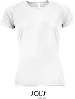Produktbild von SOLs 01159 | Damen Raglan Sport T-Shirt + Längerer Rücken - Farbe: White - Größe: XL