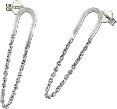 Produktbild von SilberDream Ohrringe Oval Damen 925 Silber Ohrhänger ECHT-Schmuck SDO6713J