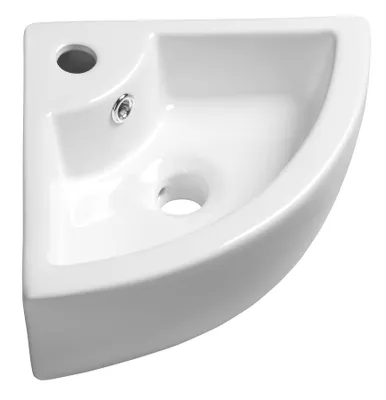 Immagine prodotto di Lavabi Sapho - Lavabo ad angolo Gynt 330x330 mm, con 1 foro per rubinetto, bianco AR154