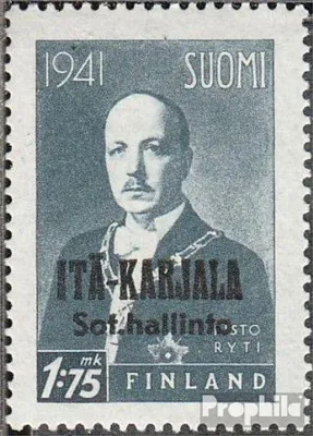 Produktbild von Briefmarken Finnische Bes. Ostkarelien 1942 Mi 17 postfrisch Aufdruckausgabe