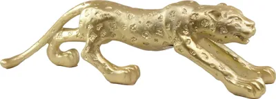 Produktbild von Leopard Katze Gepard Panther Skulptur Deko Afrika Figur Löwe Tiger Wildkatze