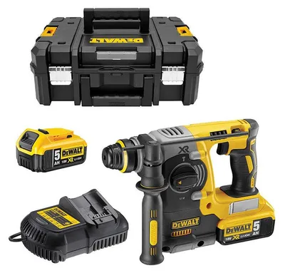 Image de Perforateur SDS-plus 2,1J 18V DEWALT DCH273P2T-QW Brushless avec coffret et 2 batteries 5,0 Ah