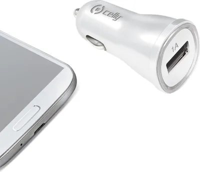 Produktbild von Celly CCUSBW, Auto, Zigarettenanzünder, 1 A, Weiß