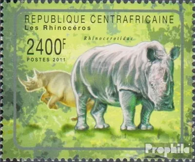 Produktbild von Briefmarken Zentralafrikanische Republik 2011 Mi 3068 (kompl.Ausg.) postfrisch Säugetiere
