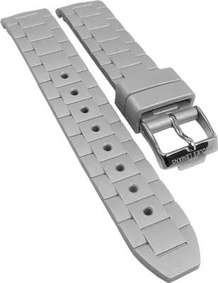Produktbild von Jacques Lemans Uhrenarmband silberfarben Silikon 1-1571 1-1745 1-1623