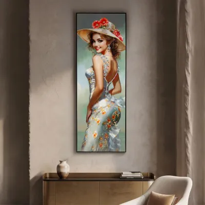 Obrázok produktu pre Lakovaný obraz na plátne s rámom 52x4,5x152 cm