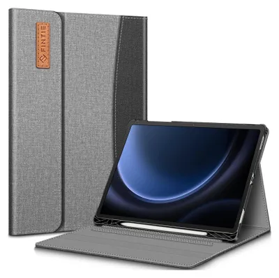 Produktbild von Fintie Hülle für Samsung Galaxy Tab S10 Lite/S10 FE/S9 FE 10.9" & S9 11" Tablet, Folio Schutzhülle mit Multi-Winkel Betrachtung, S Pen Halter und Dokumentenfach, Dunkelgrau