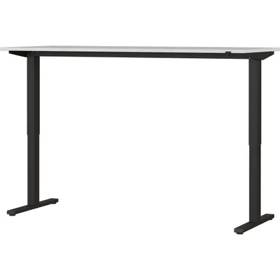 Produktbild von bümö Home Andratx Schreibtisch elektrisch - Größe:  180 x 80 cm, Optik: Lichtgrau/Schwarz